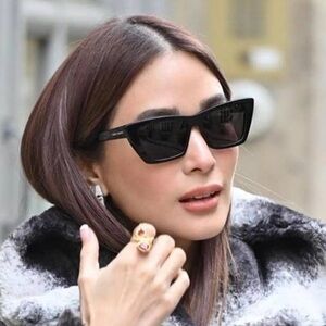 Saint Laurent MICA SL 276 Black Cat-Eye Sunglasses